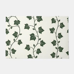 Ivy Vine Seamless Pattern Classic Green Doormat