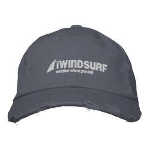 iW Blue Distressed Hat
