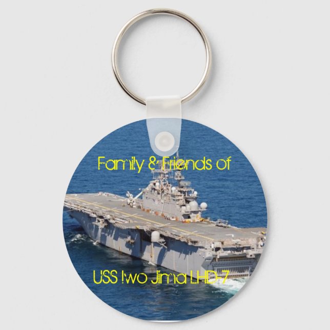 iwo, Family & Friends of, USS Iwo Jima LHD-7 Key Ring (Front)