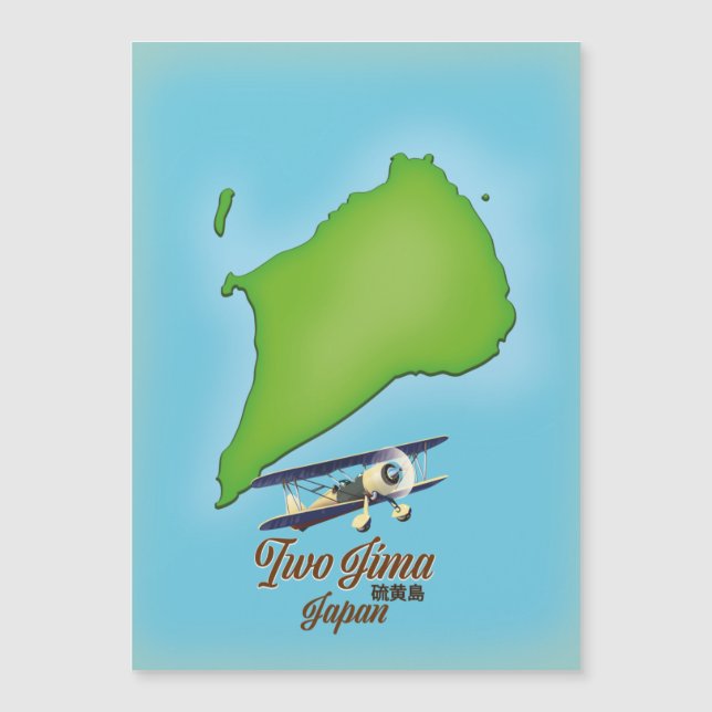 Iwo Jima Japan island map (Front)