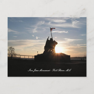 Iwo Jima Monument - Fall River, MA Postcard