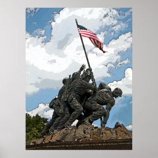 Iwo Jima - Posterised Poster