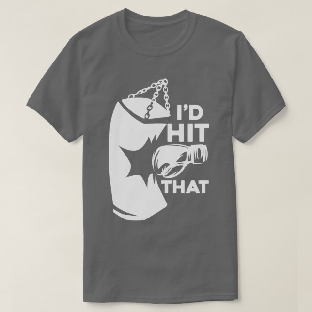 Ix27d Hit That Boxer Body Bag With A Glove Shirt G (Design Front)