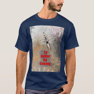 Ix27d Rather be Rowing with Fireworks T-Shirt