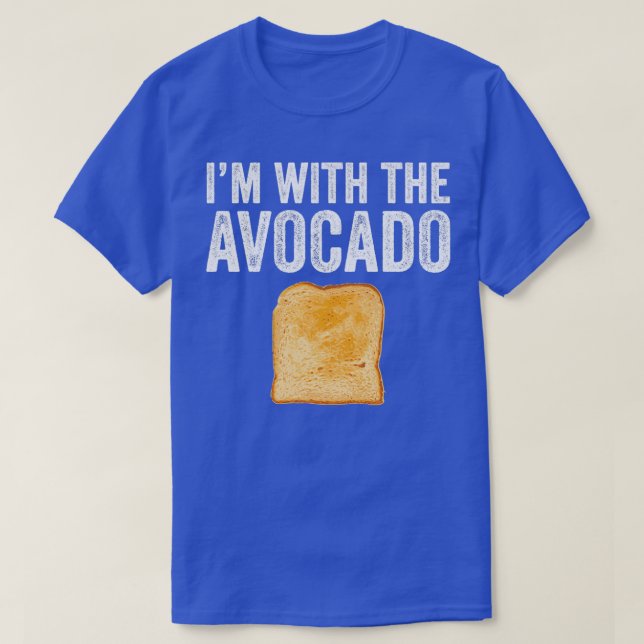 Ix27m With The Avocado Halloween Toast T-Shirt (Design Front)
