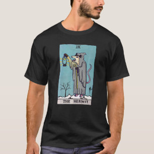 Ix The Hermit  Opossum Witch Tarot Card Possum T-Shirt