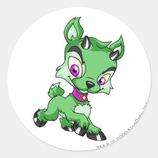 Ixi Green Classic Round Sticker