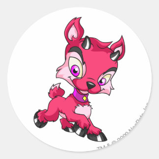 Ixi Red Classic Round Sticker