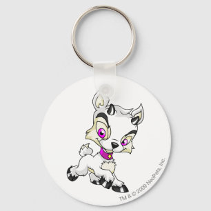 Ixi White Key Ring