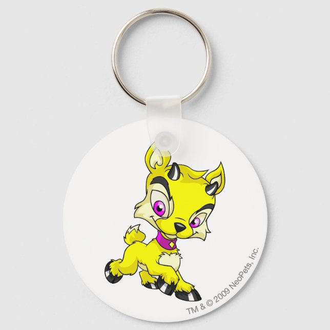 Ixi Yellow Key Ring (Front)