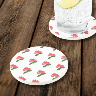 Ixora, Flower of Maha Sarakham Sandstone Coaster