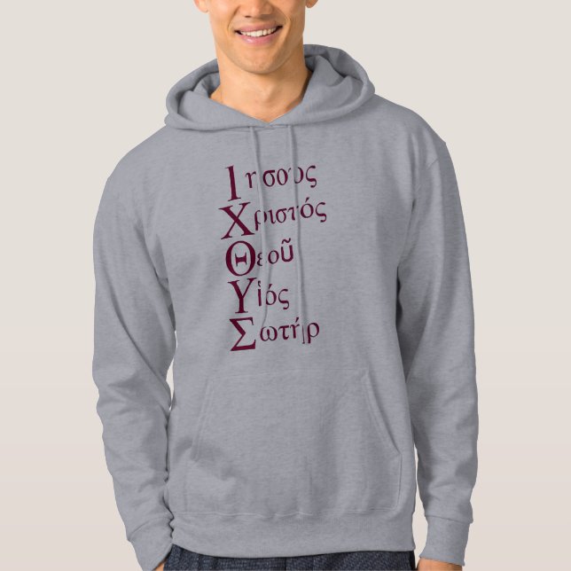 IXOYE Acrostic (Red) Hoodie (Front)