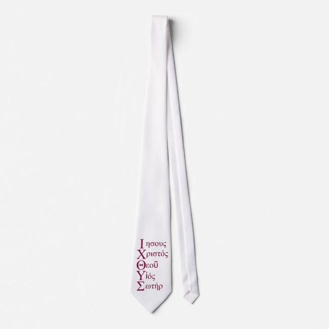 IXOYE Acrostic (Red) Tie (Front)