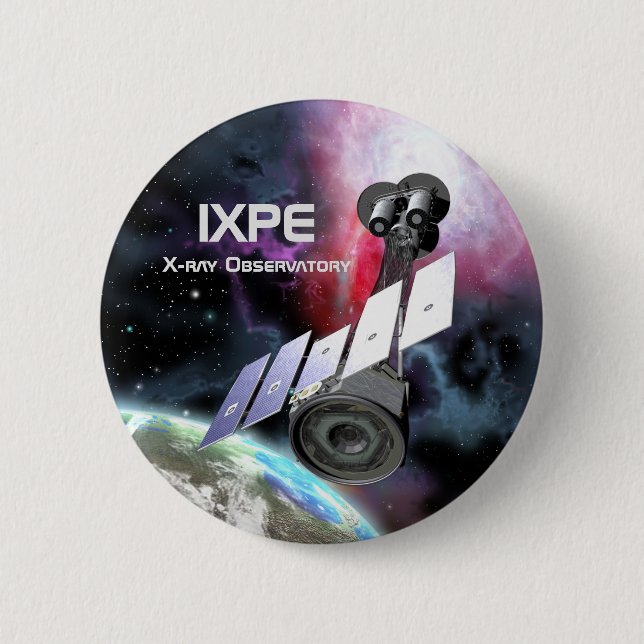 IXPE X-Ray Observatory 6 Cm Round Badge (Front)