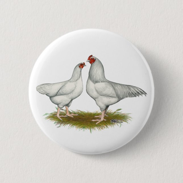 Ixworth Chickens 6 Cm Round Badge (Front)