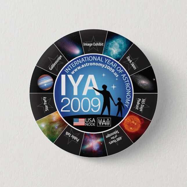 IYA 2009 6 CM ROUND BADGE (Front)