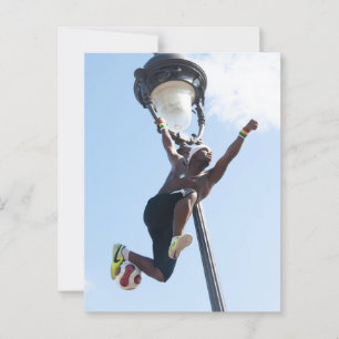 Iya Traoré, Football Freestyler in Paris Postcard