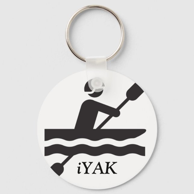 iYAK, Kayaking Keychain (Front)
