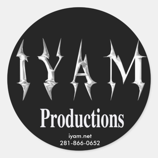 IYAM Productions Sticker (Front)