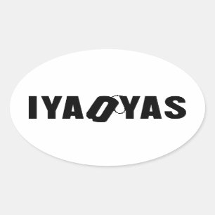 IYAOYAS OVAL STICKER