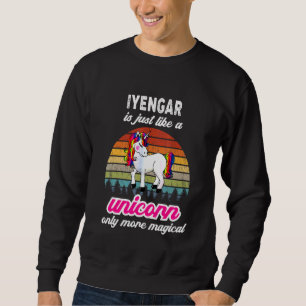 Iyengar Yoga Therapist Unicorn Vintage Sunset Sweatshirt