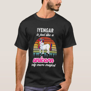 Iyengar Yoga Therapist Unicorn Vintage Sunset T-Shirt