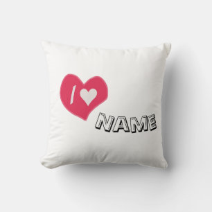 “I🤍You Heart – Cute Romantic Gift Design” Cushion