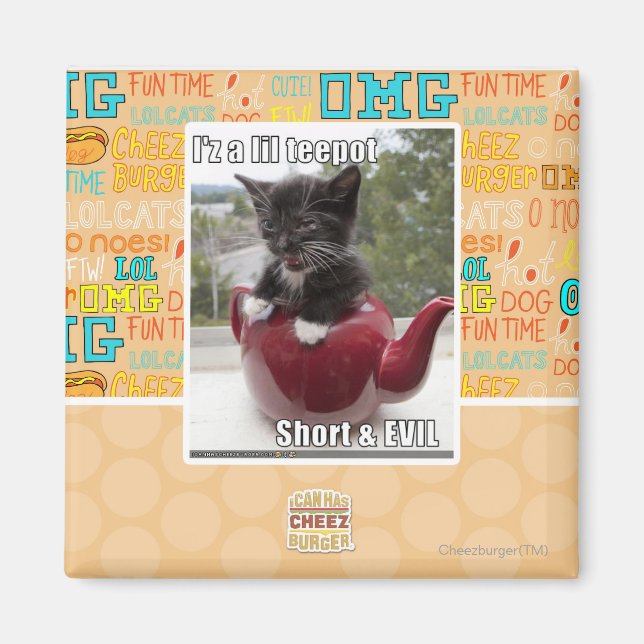 I'z a lil teepot magnet (Front)