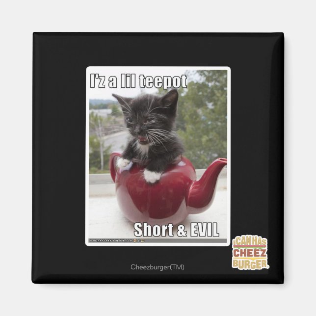 I'z a lil teepot magnet (Front)