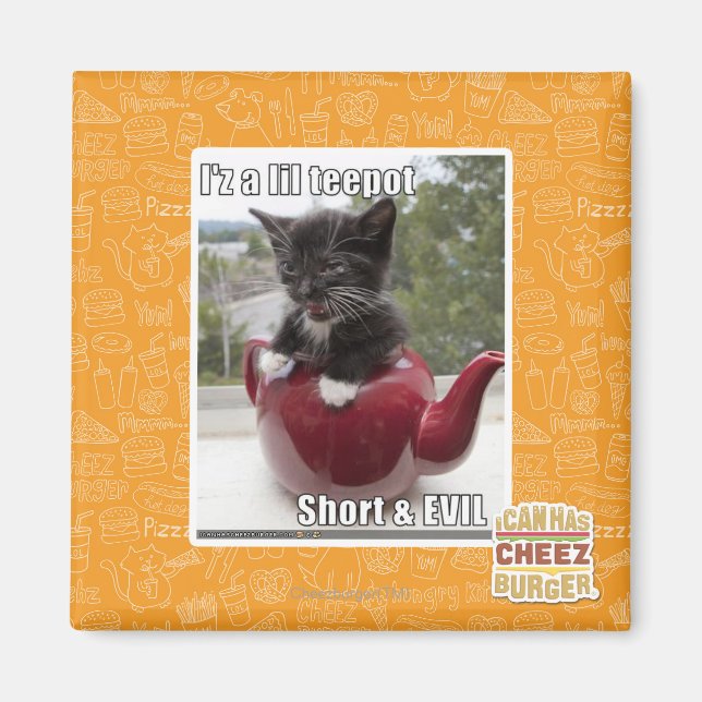 I'z a lil teepot magnet (Front)
