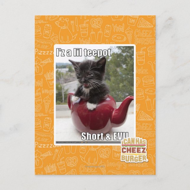 I'z a lil teepot postcard (Front)