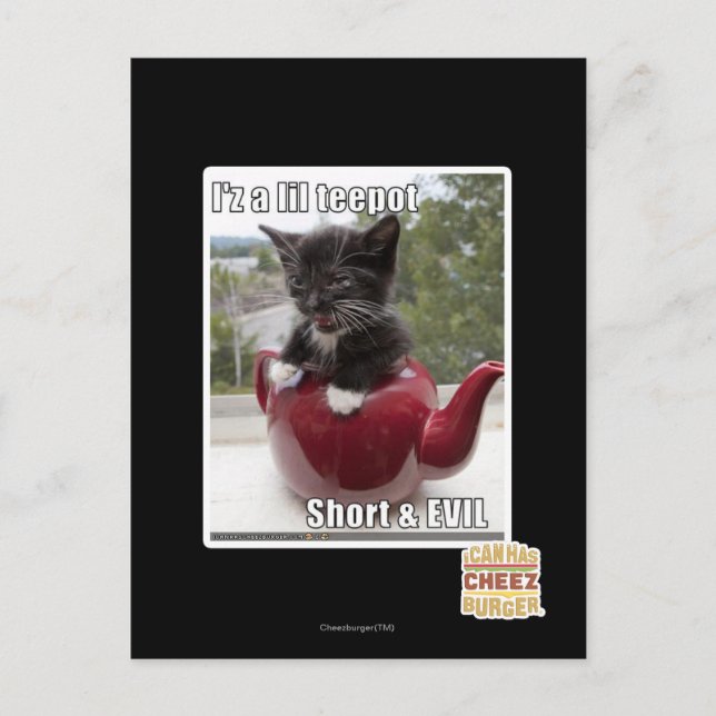 I'z a lil teepot postcard (Front)