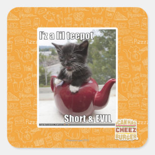 I'z a lil teepot square sticker