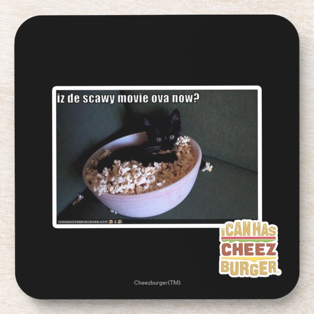 Iz de scawy movie ova now? coaster (Front)