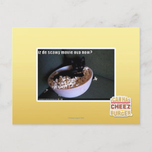 Iz from scawy movie ova now? postcard