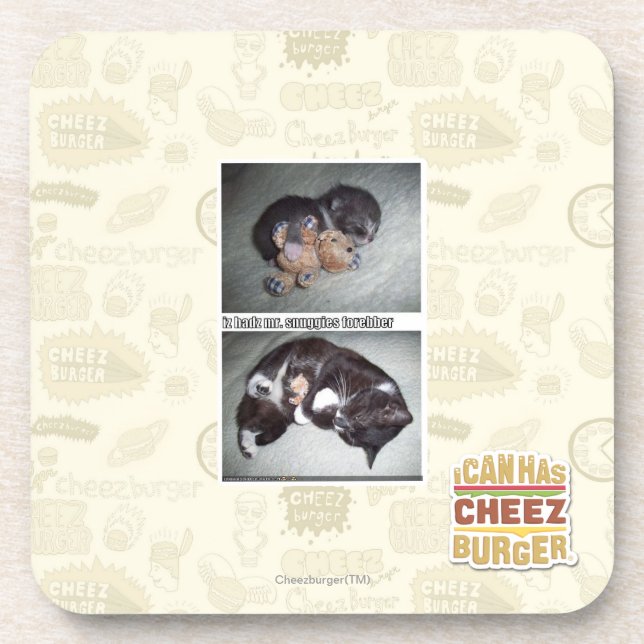 iz hadz mr. snuggies forebber coaster (Front)