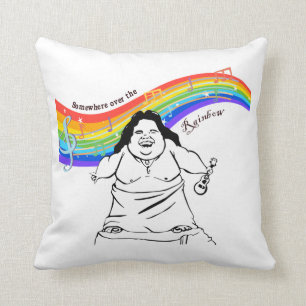 IZ Kamakawiwoʻole somewhere over the rainbow Cushion