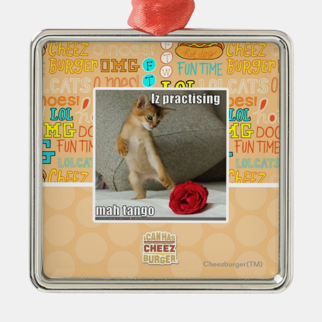 Iz practising mah tango metal ornament (Front)