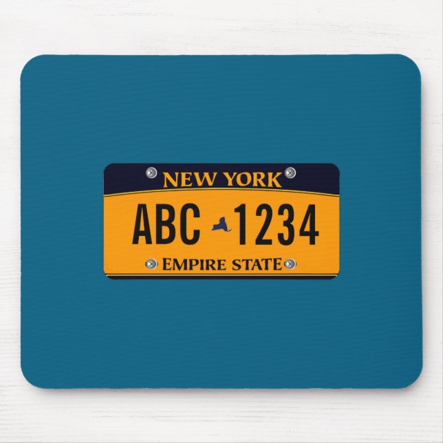 Ized New New York Vehicle Licence Plate _1  Mouse Pad (Front)
