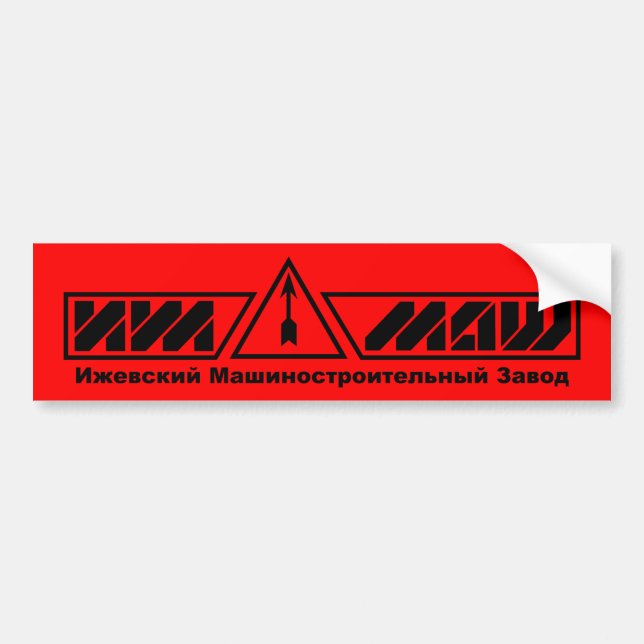 IZHMASH bumper sticker (Front)