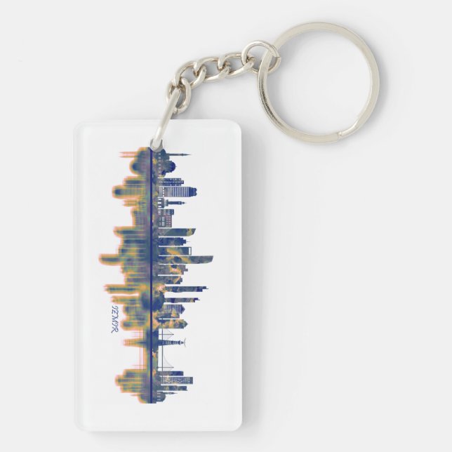 Izmir Skyline Key Ring (Back)