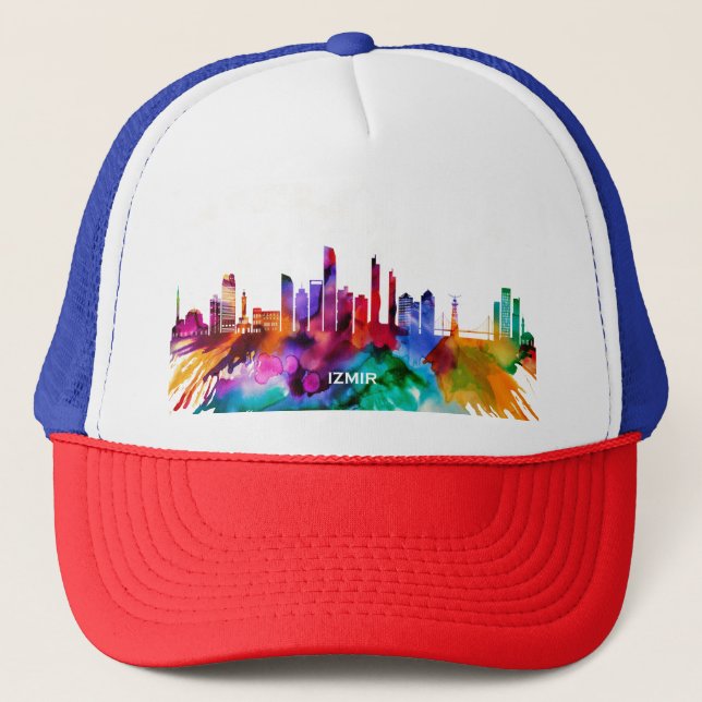 Izmir Skyline Trucker Hat (Front)