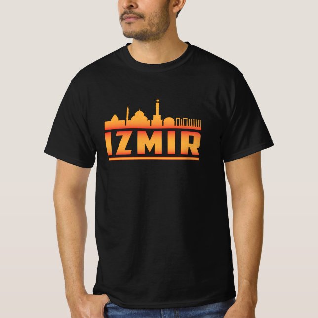 Izmir Turkey City Skyline Cityscape Funny Gift T-Shirt (Front)