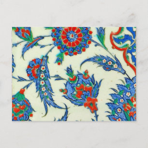 iznic ceramics Postcard