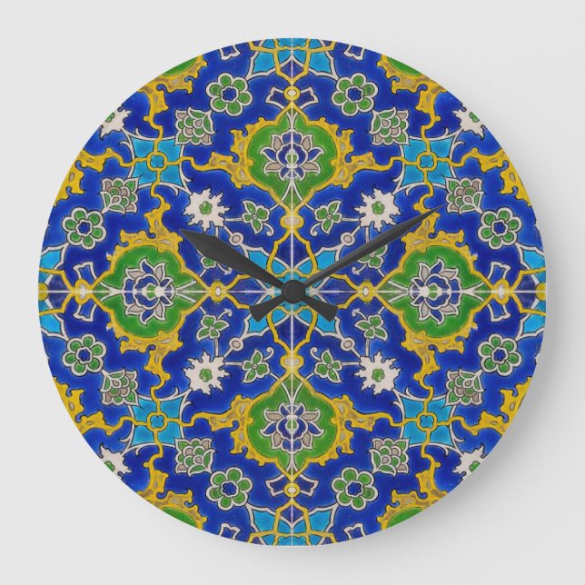 iznik ceramics large clock (Front)