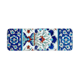 Iznik ceramics return address label
