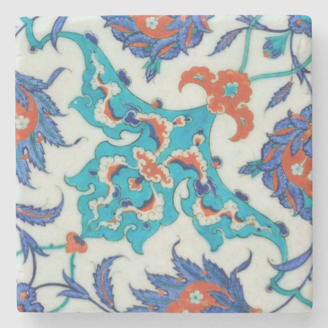 iznik ceramics Stone Coaster (Front)