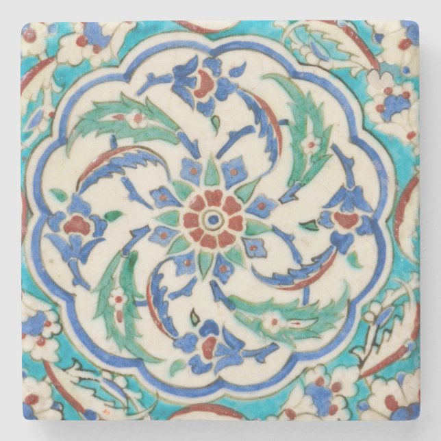 iznik ceramics Stone Coaster (Front)