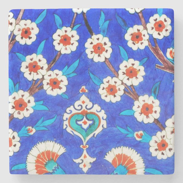 iznik ceramics Stone Coaster (Front)