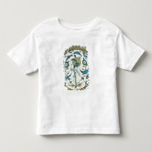 Iznik dish painted with a peacock perched among fl toddler T-Shirt
